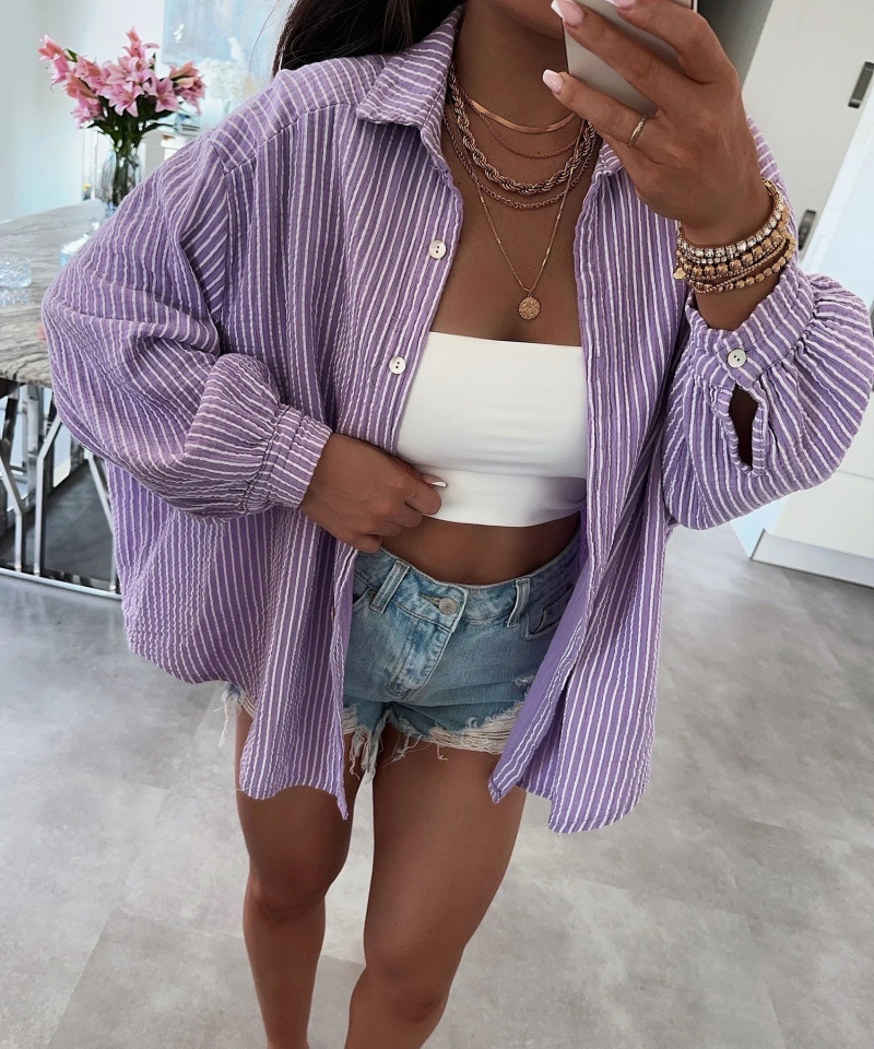 Wholesaler Estee Brown - Cotton gauze shirt