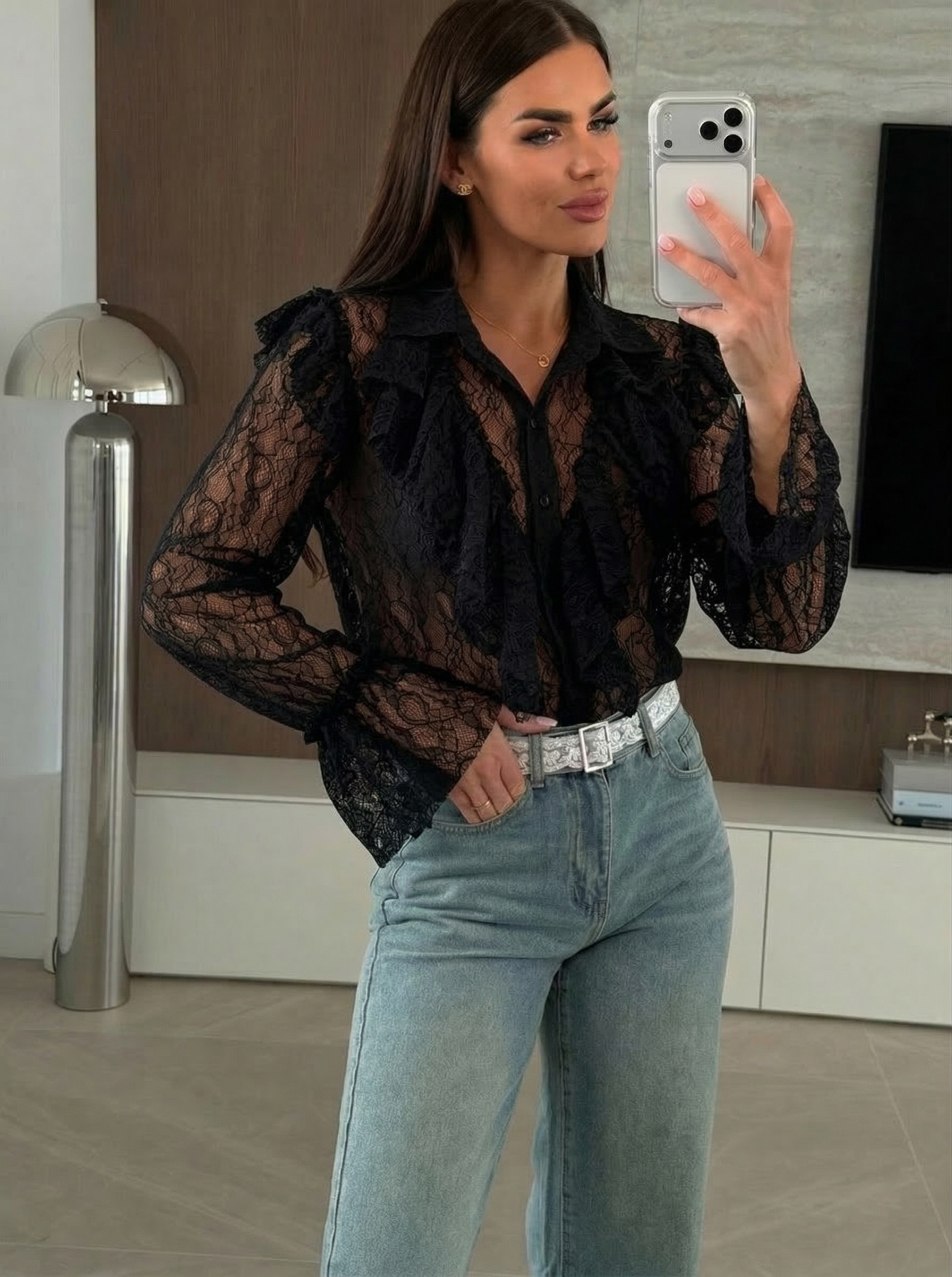 Grossista Estee Brown - Blusa in pizzo