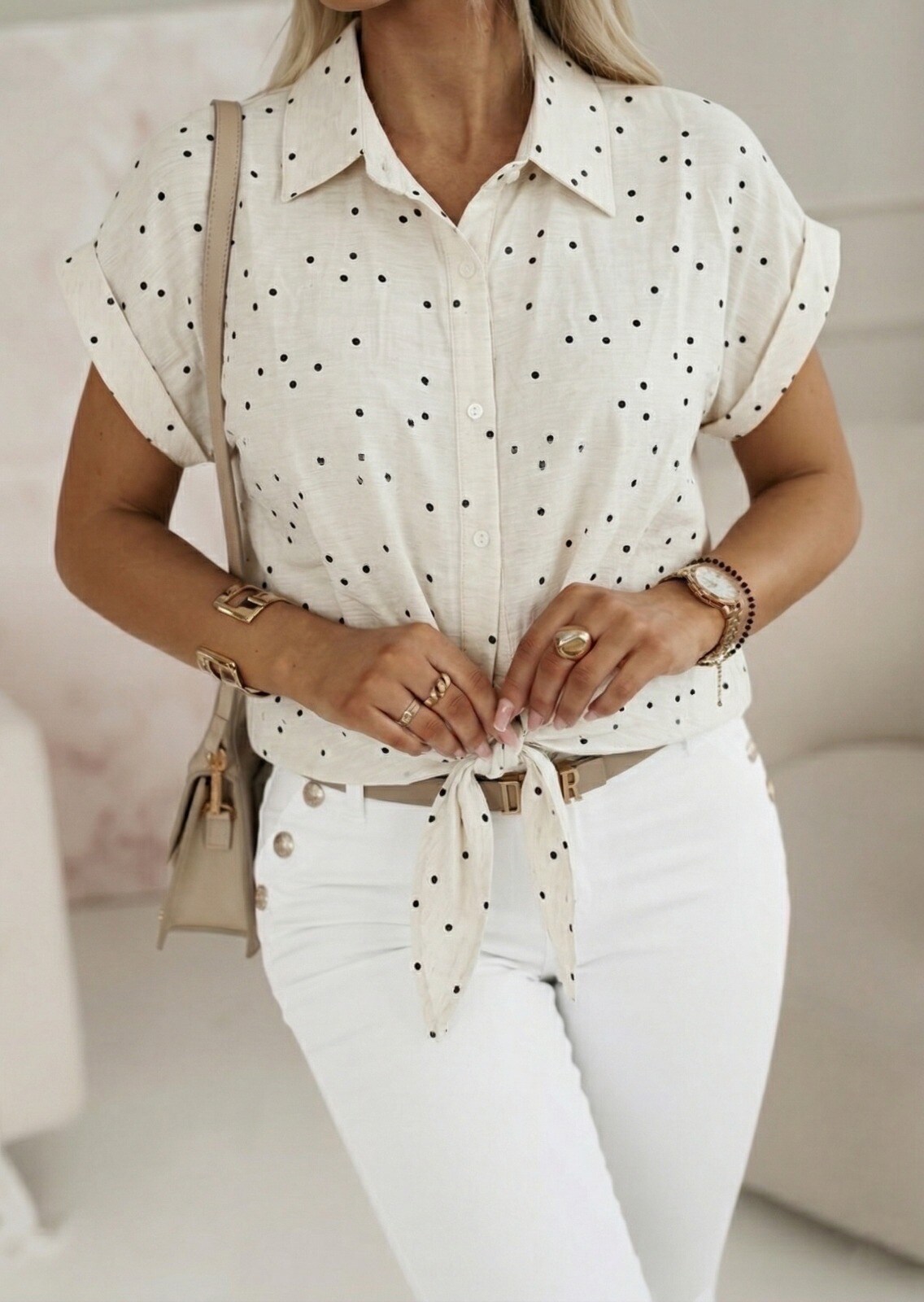 Mayorista Estee Brown - Camisa efecto lino