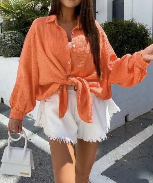 Wholesaler Estee Brown - Cotton gauze shirt