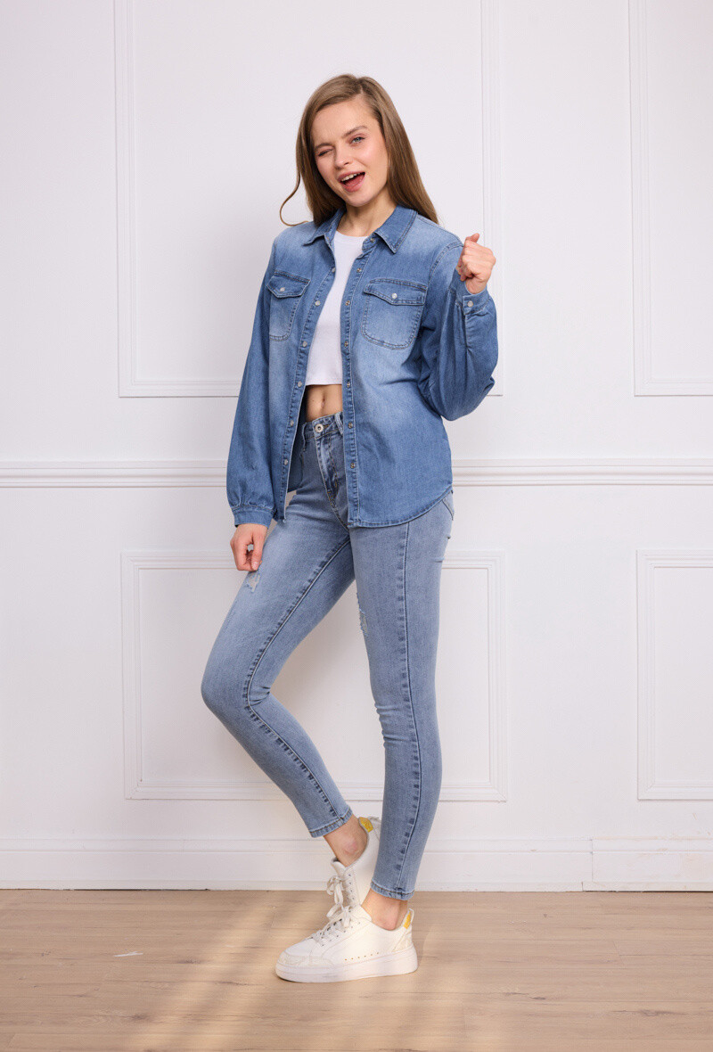 Grossista Estee Brown - Camicia di jeans