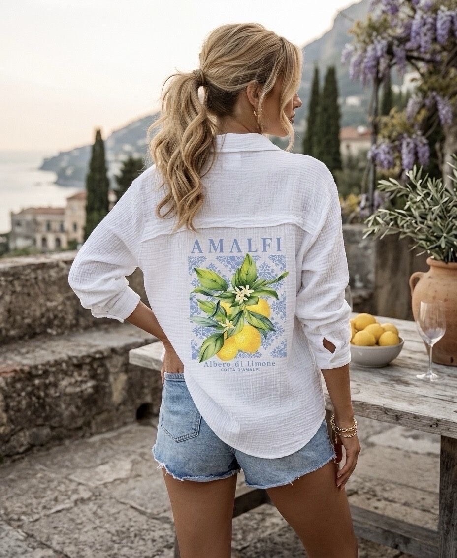 Grossista Estee Brown - Camicia ampia in garza di cotone