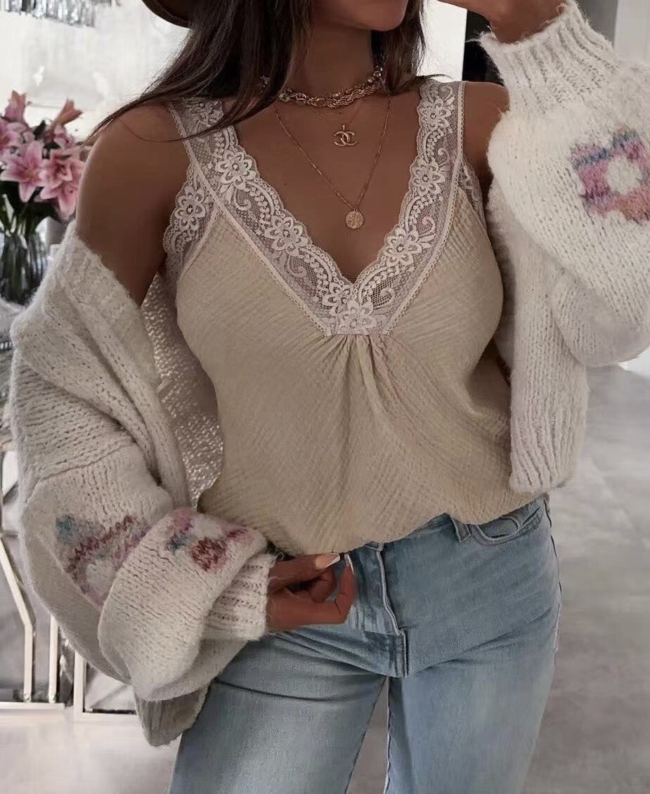 Wholesaler Estee Brown - Lace tank top