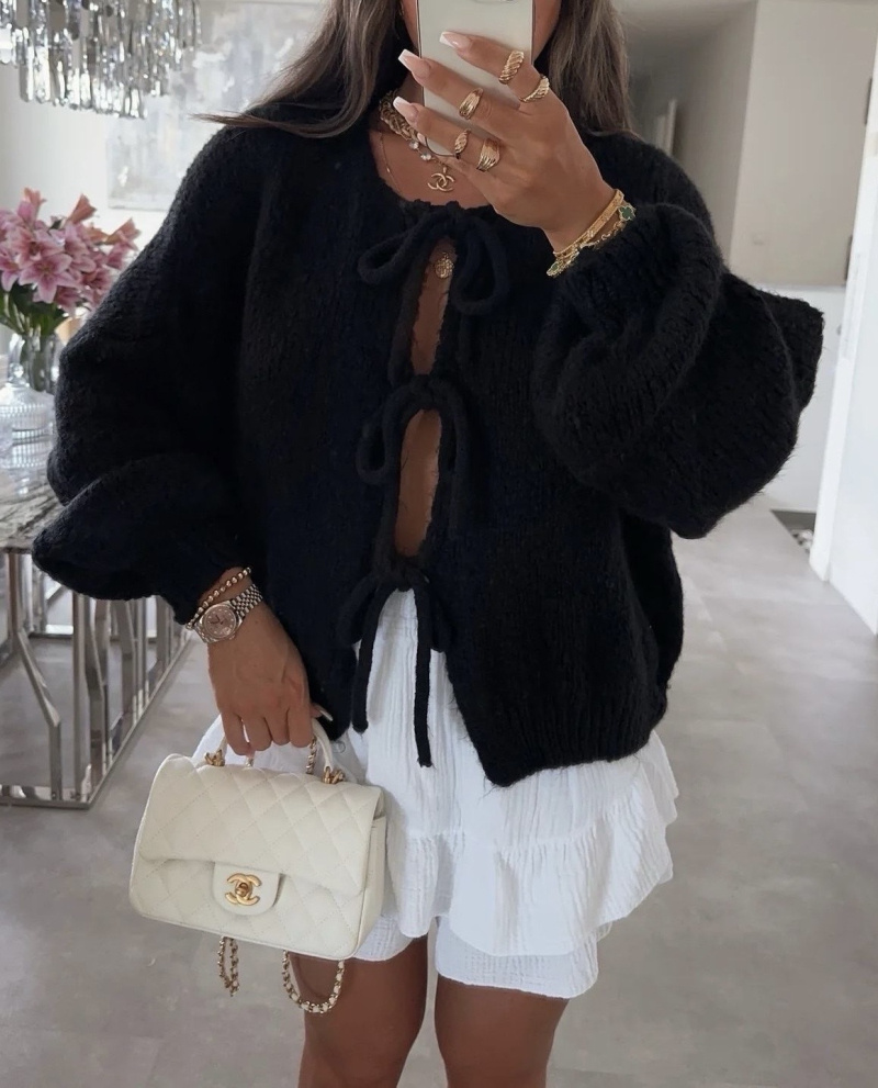 Mayorista Estee Brown - Chaleco de lana con cordones