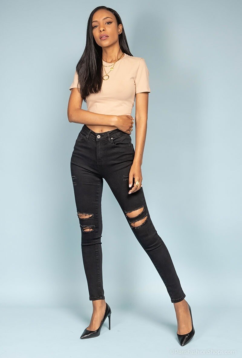 Grossista Estee Brown - Jeans slim strappati