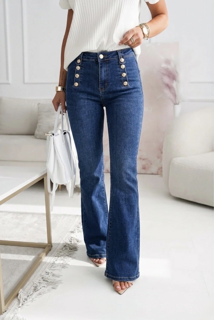 Grossista Estee Brown - Jeans con bottoni dorati