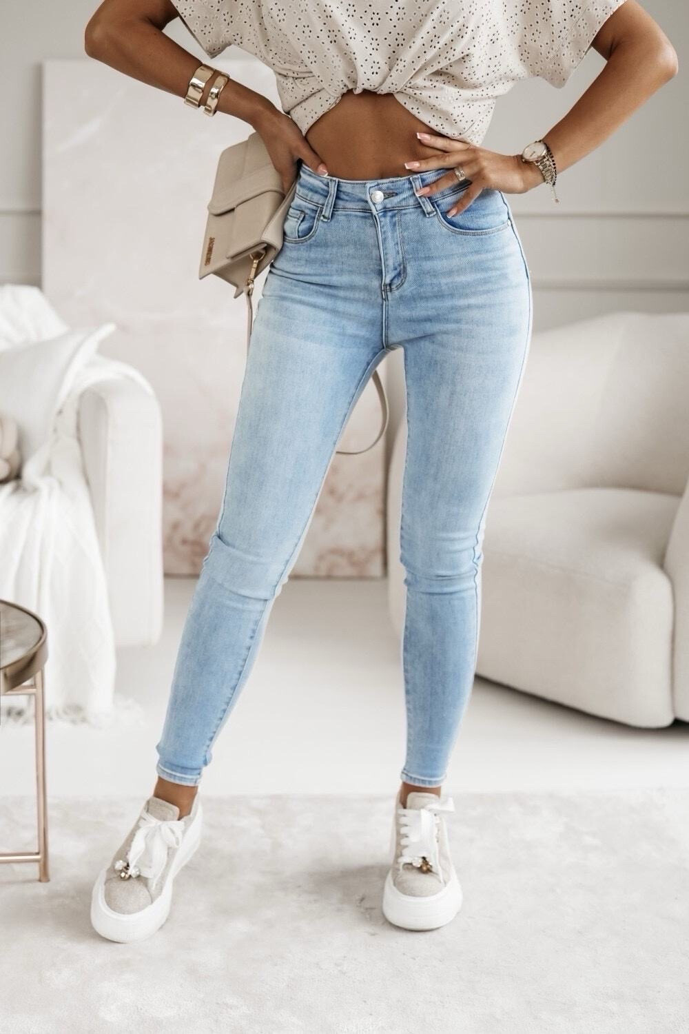 Wholesaler Estee Brown - Skinny Jeans High Size Push-Up 34-44