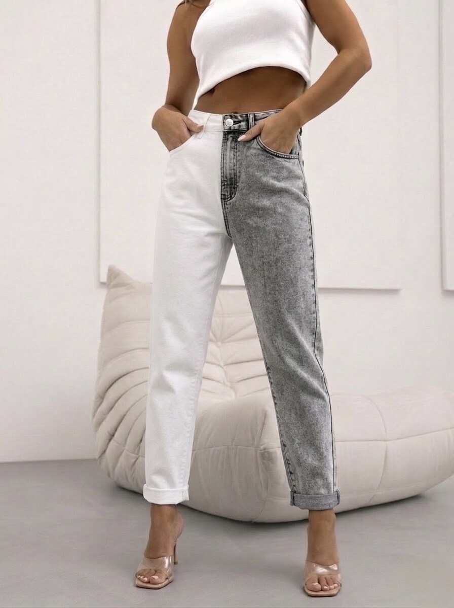 Grossista Estee Brown - Il Mom Fit Bicolore