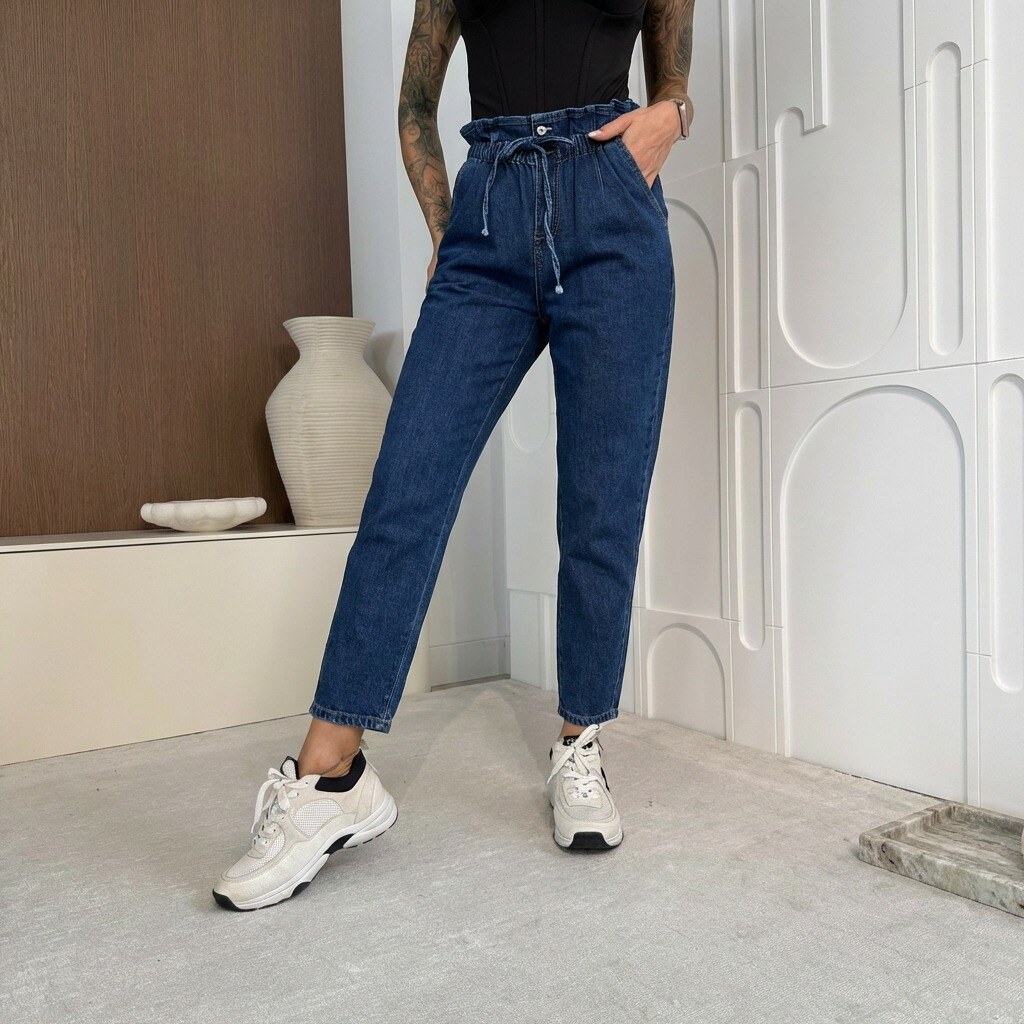 Mayorista Estee Brown - Jeans Mom Stretch de Tiro Alto