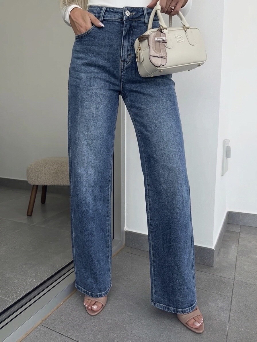 Grossista Estee Brown - Jeans a gamba larga taglia grande