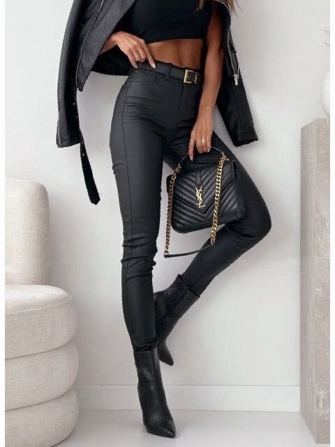 Grossiste Estee Brown - Pantalon skinny enduit en push up