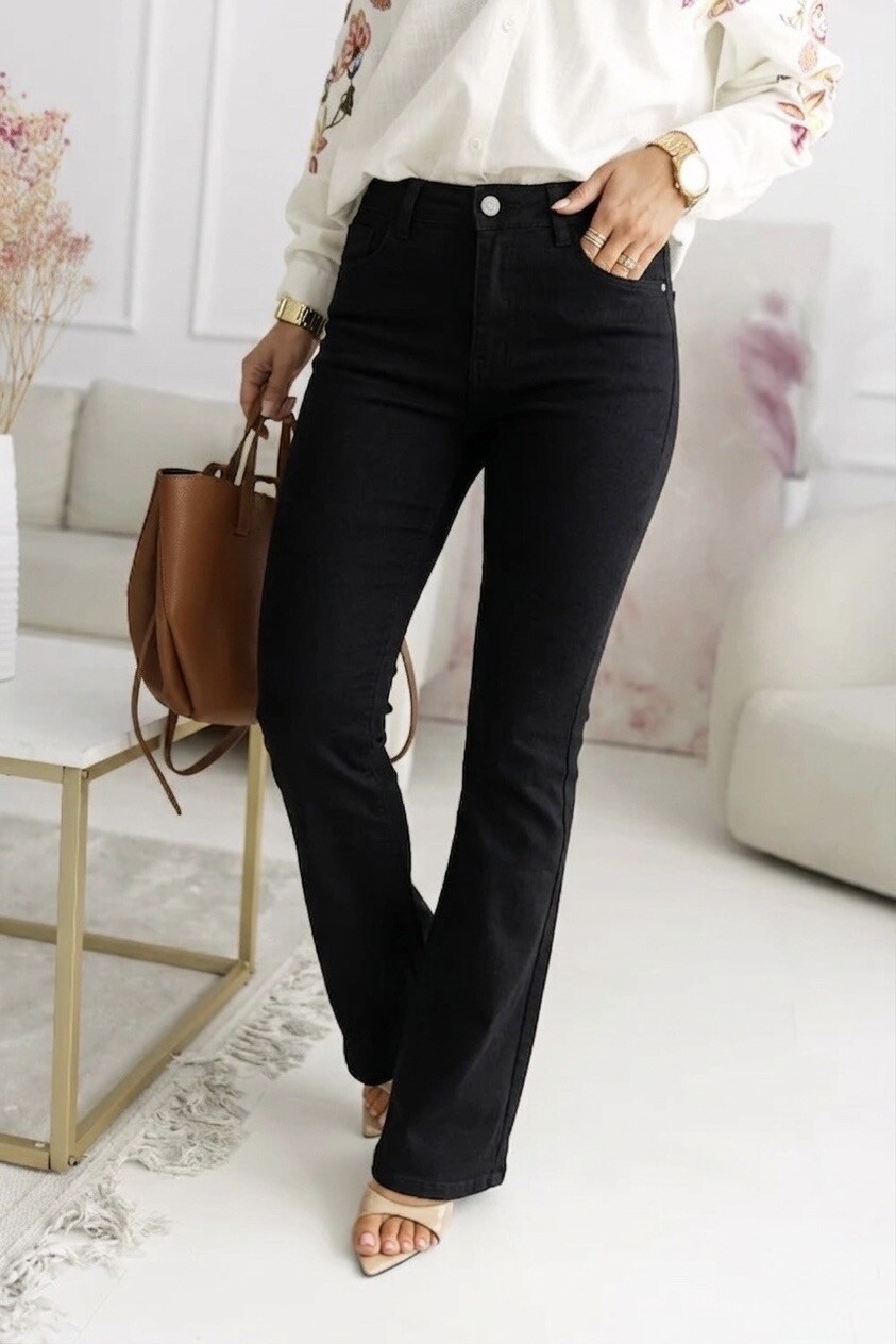 Grossista Estee Brown - Pantaloni a Zampa a Vita Alta – Effetto Push-Up & Stretch