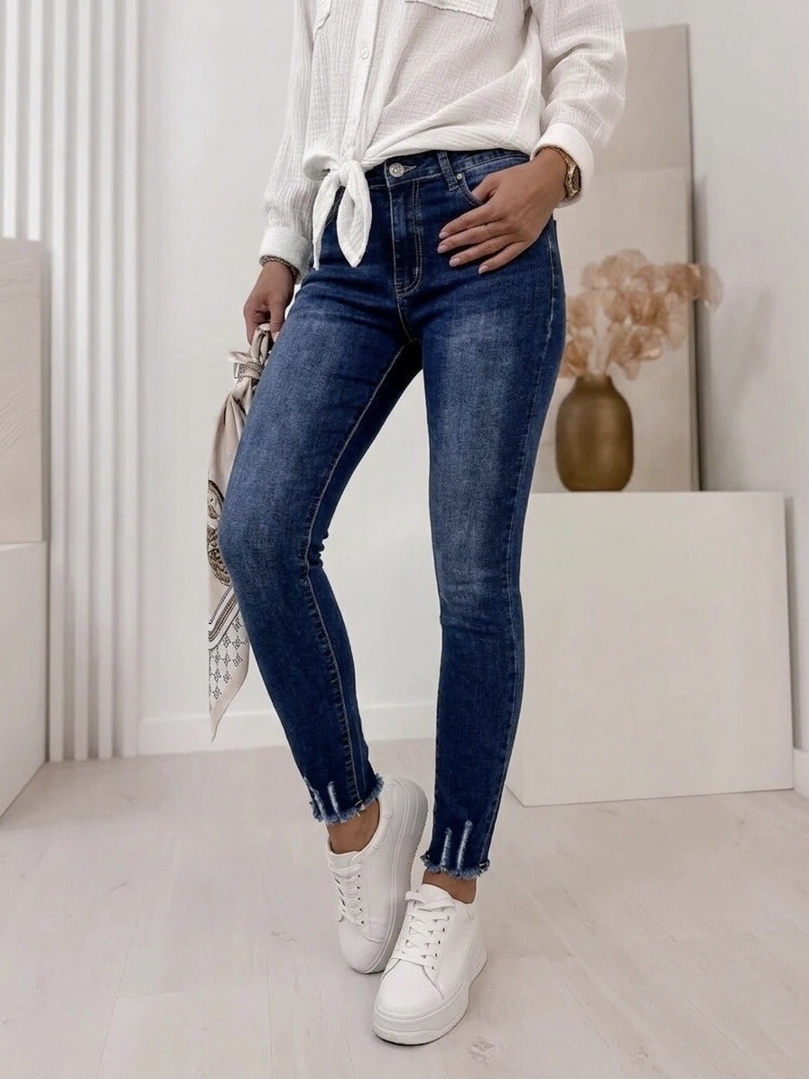 Mayorista Estee Brown - Vaqueros Slim de Alto Rendimiento – Denim Elástico y Bajo Deshilachado