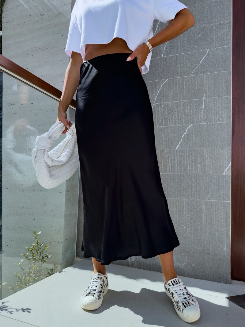 Wholesaler Estee Brown - Long satin skirt