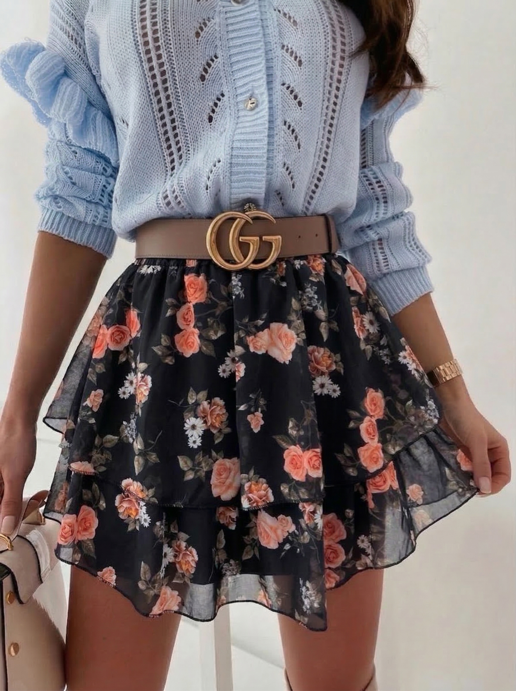 Mayorista Estee Brown - Falda corta estampada