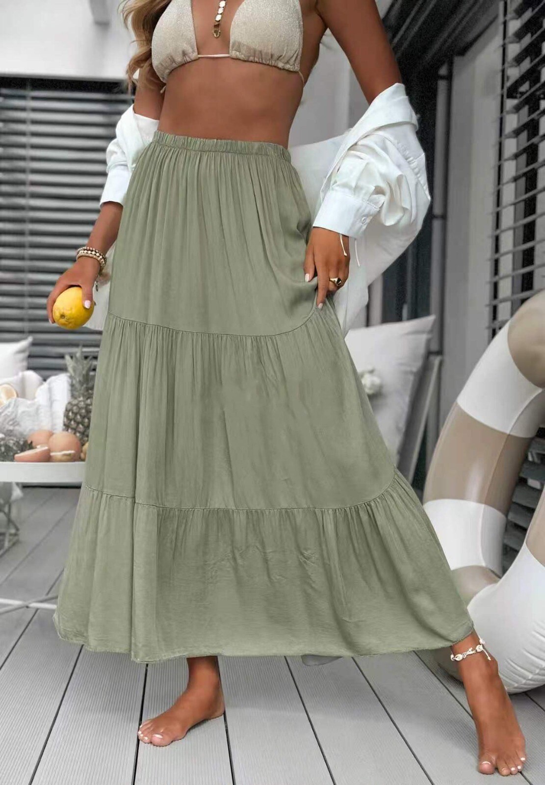 Mayorista Estee Brown - Falda larga 100% Viscosa