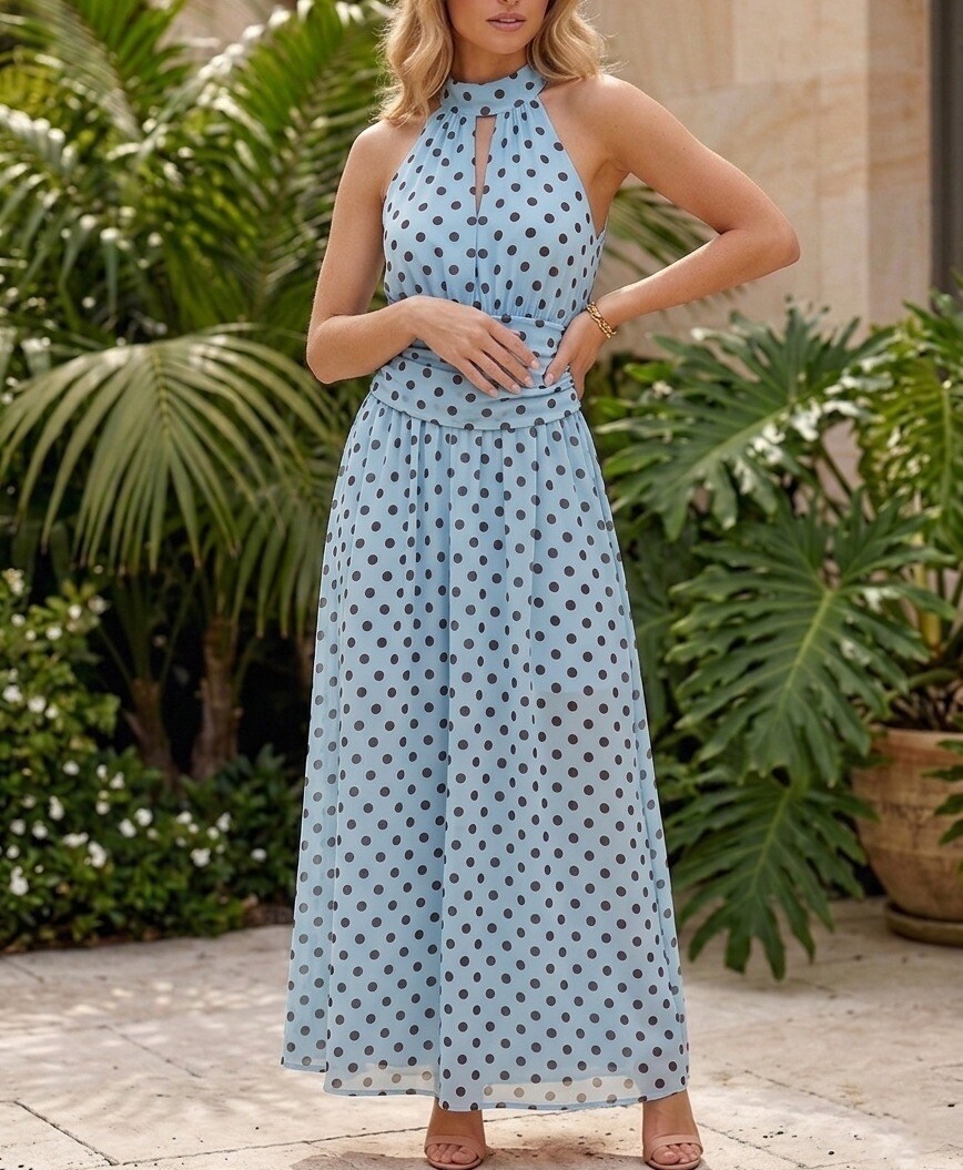 Mayorista Estee Brown - Vestido largo de lunares