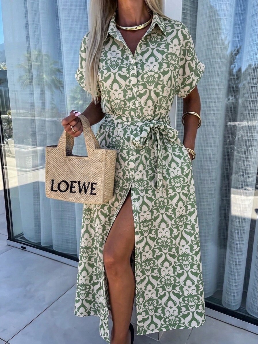 Grossista Estee Brown - Abito camicia lungo in viscosa