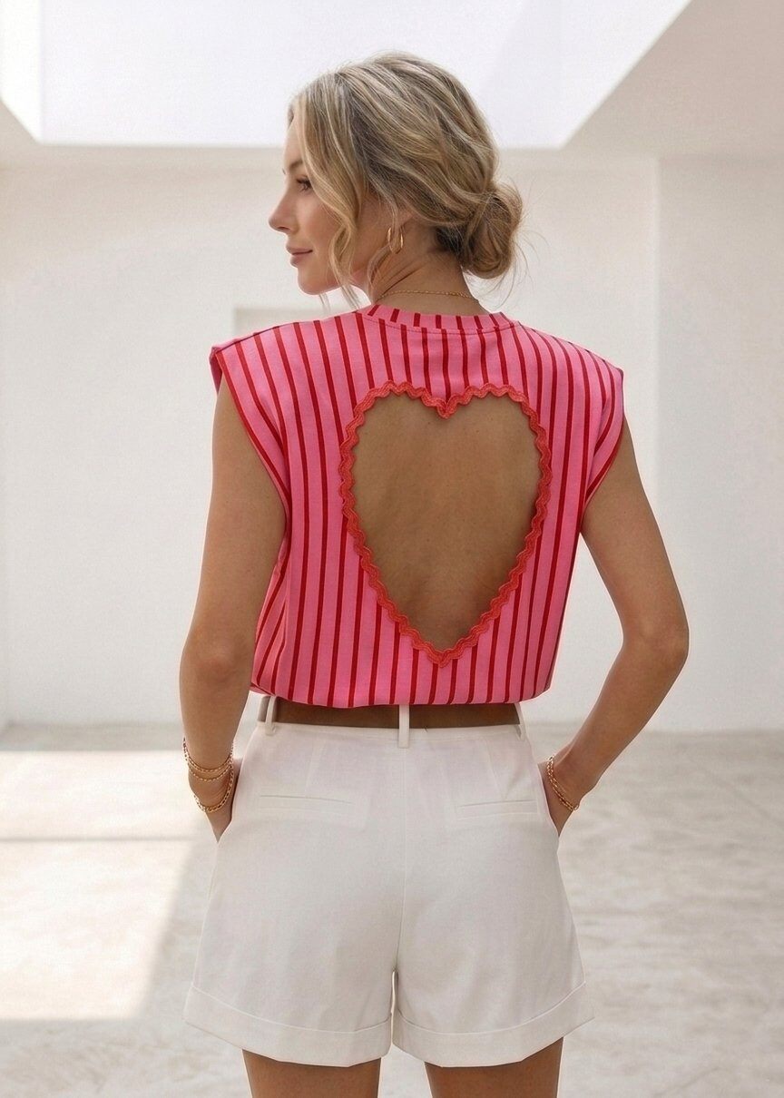 Großhändler Estee Brown - Gestreiftes Baumwoll-T-Shirt