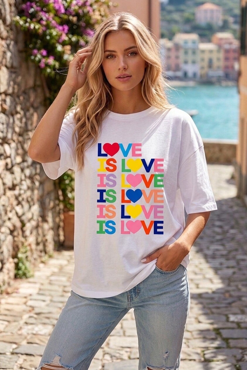 Grossista Estee Brown - T-shirt ampia stampata - 100% Cotone