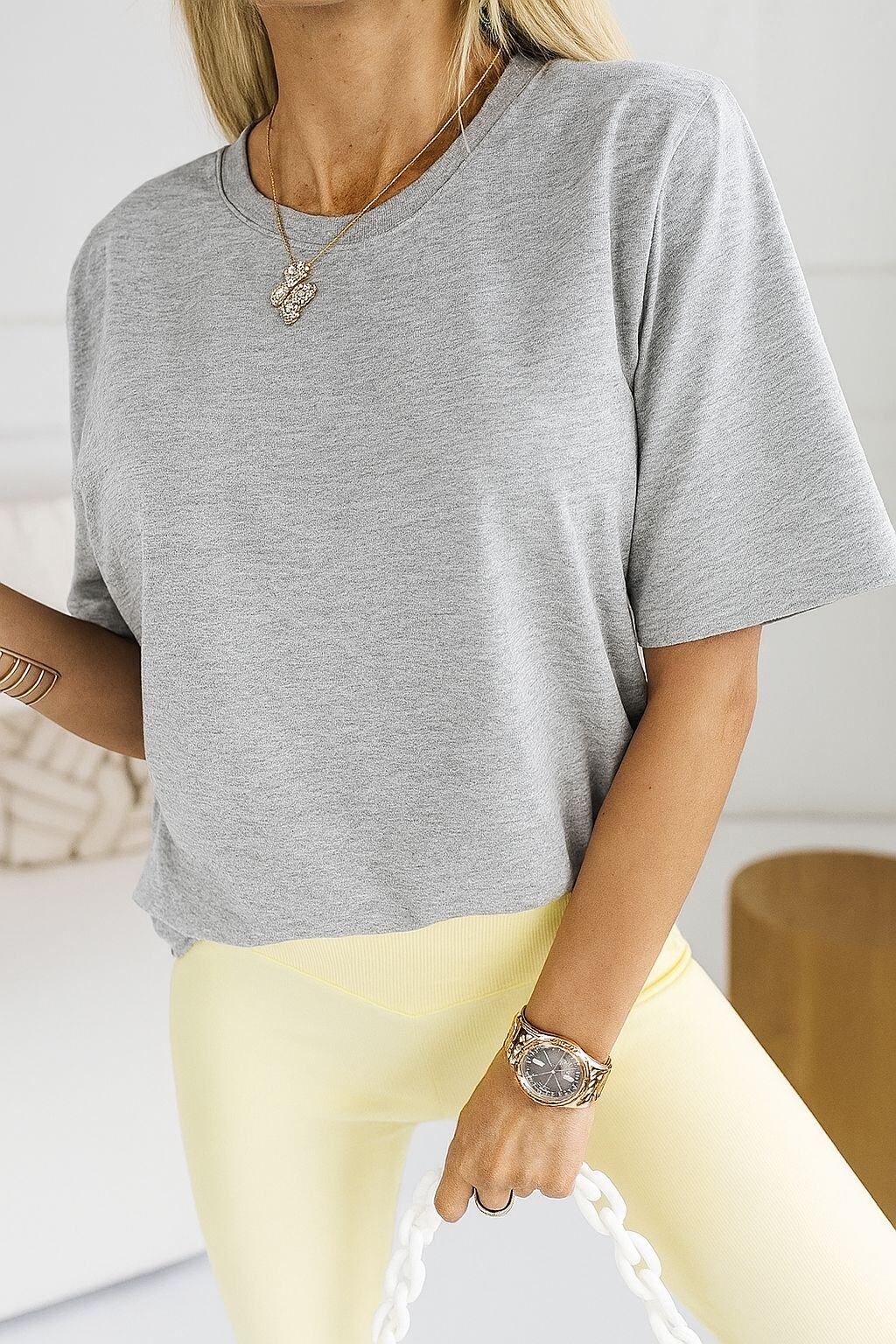 Grossista Estee Brown - La T-shirt in Cotone Elasticizzato