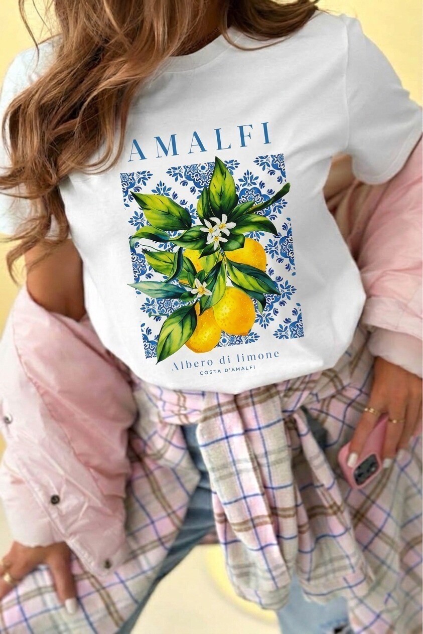 Großhändler Estee Brown - Weit geschnittenes bedrucktes T-Shirt - 100% Baumwolle