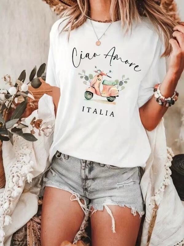Mayorista Estee Brown - Camiseta ancha impresa