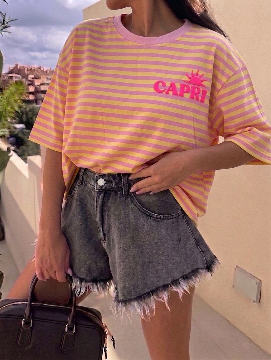 Großhändler Estee Brown - Gestreiftes CAPRI T-Shirt