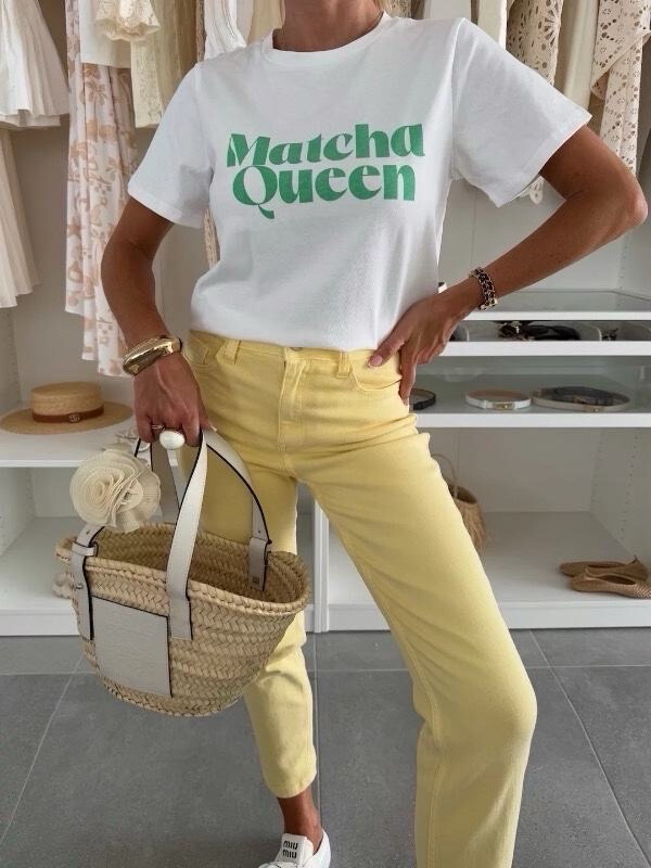 Grossiste Estee Brown - T-shirt large imprimée