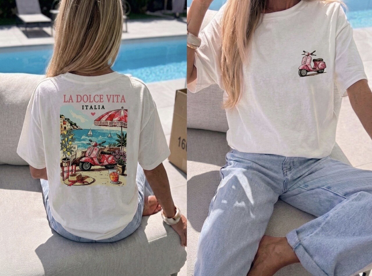 Großhändler Estee Brown - Weit geschnittenes bedrucktes T-Shirt - 100% Baumwolle