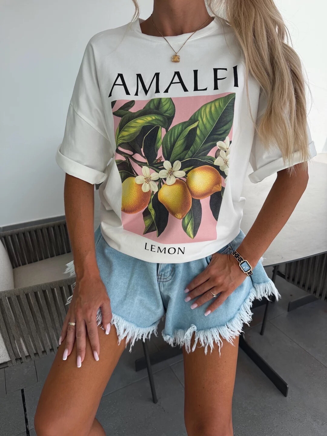 Grossiste Estee Brown - T-shirt large avec imprimé