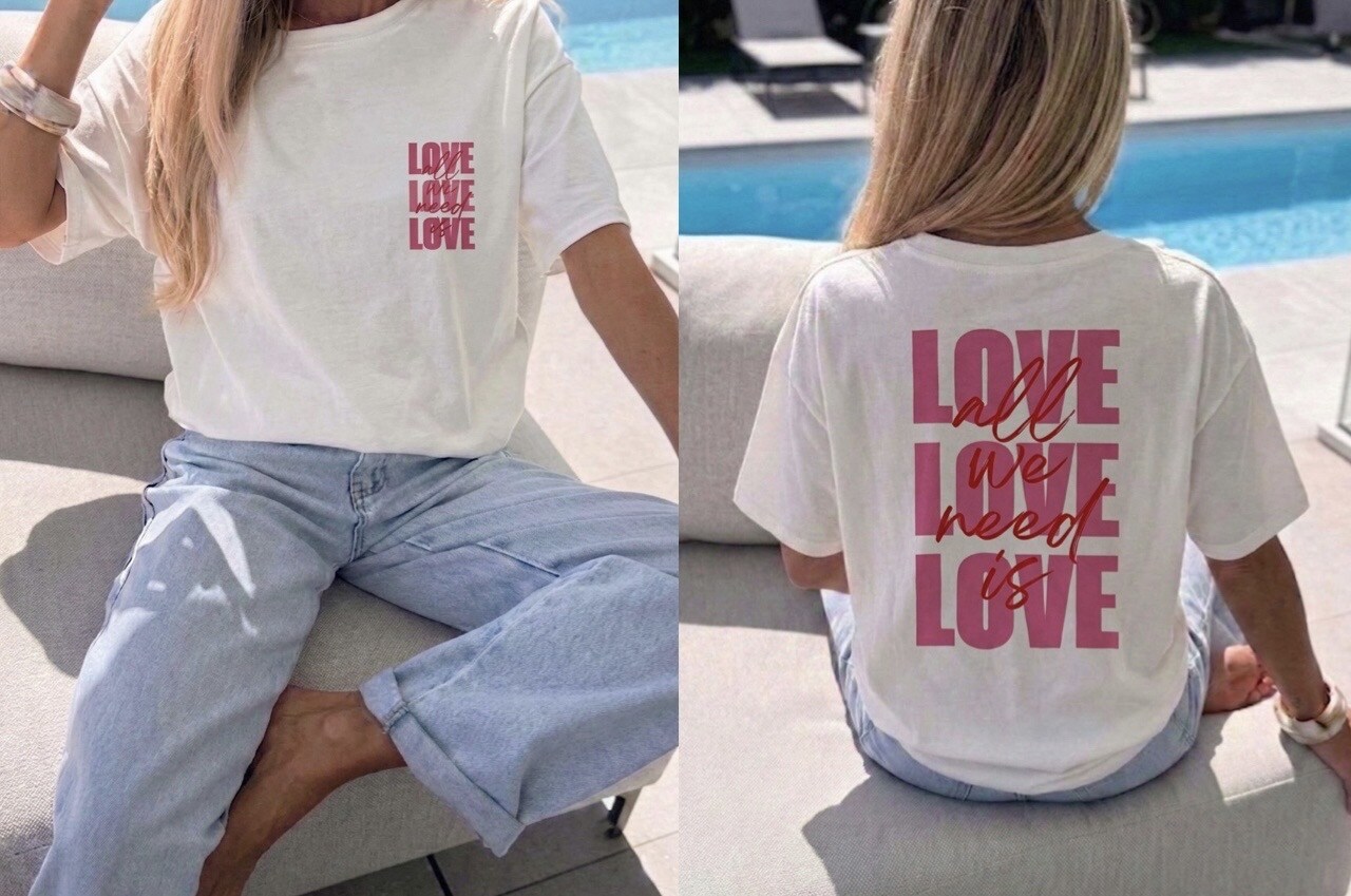 Großhändler Estee Brown - Weit geschnittenes bedrucktes T-Shirt - 100% Baumwolle