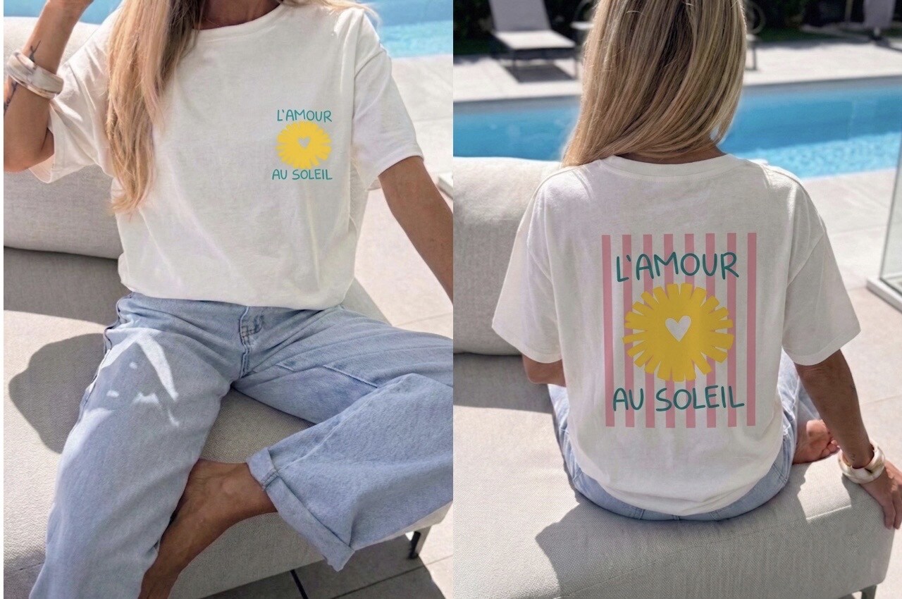 Großhändler Estee Brown - Weit geschnittenes bedrucktes T-Shirt - 100% Baumwolle