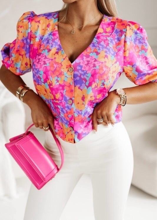 Wholesaler Estee Brown - Top printed shirt - 100% viscose