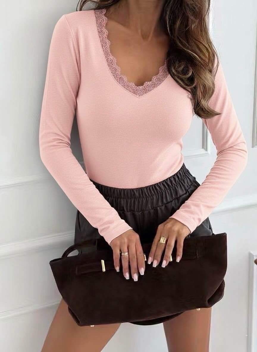 Grossiste Estee Brown - Top avec dentelle - 100% Coton