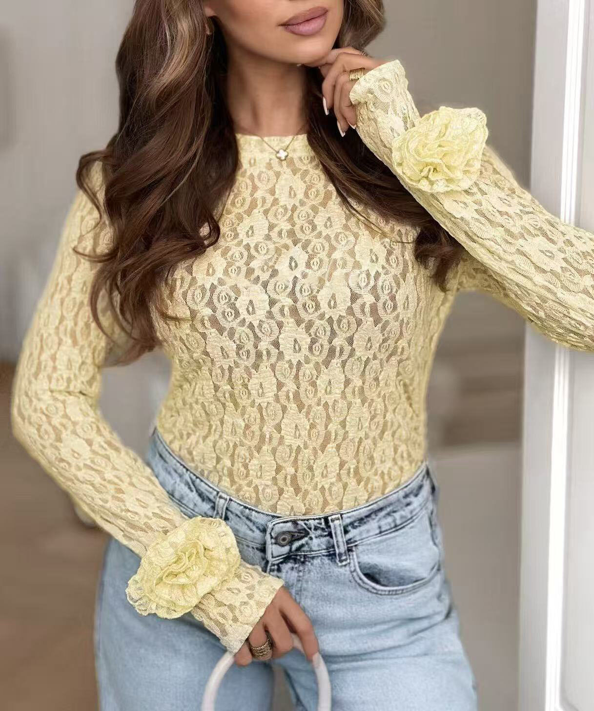 Grossista Estee Brown - Top in pizzo