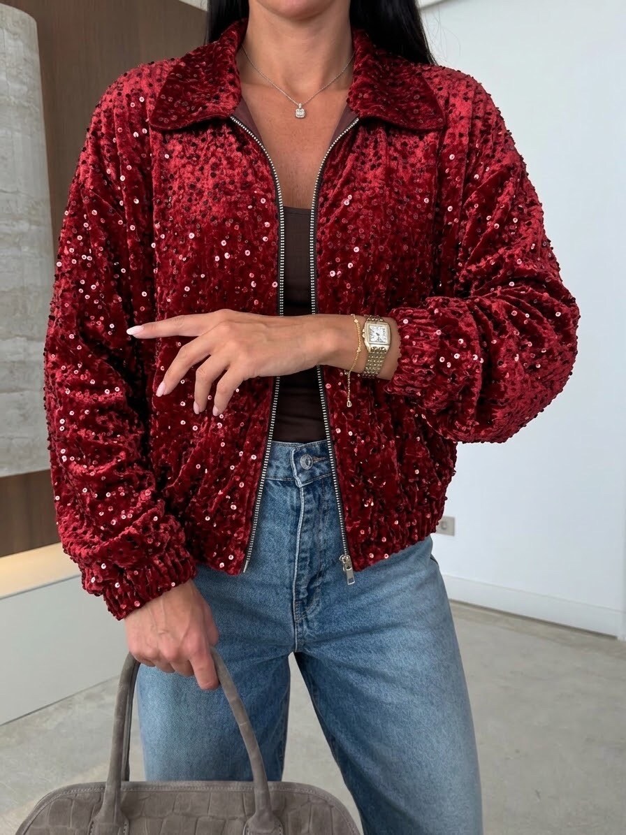 Mayorista Estee Brown - Chaqueta de lentejuelas