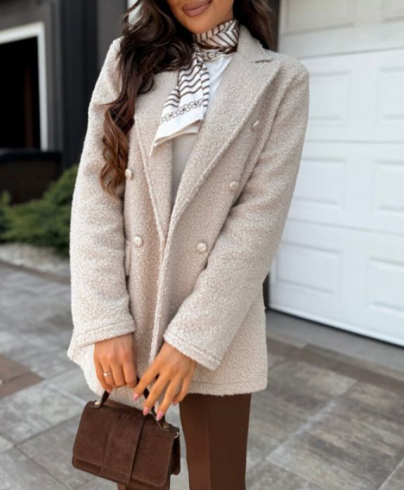 Grossiste Estee Brown - Veste mi-longue en manche longue Grossiste Estee Brown - Veste mi-longue en manche longue