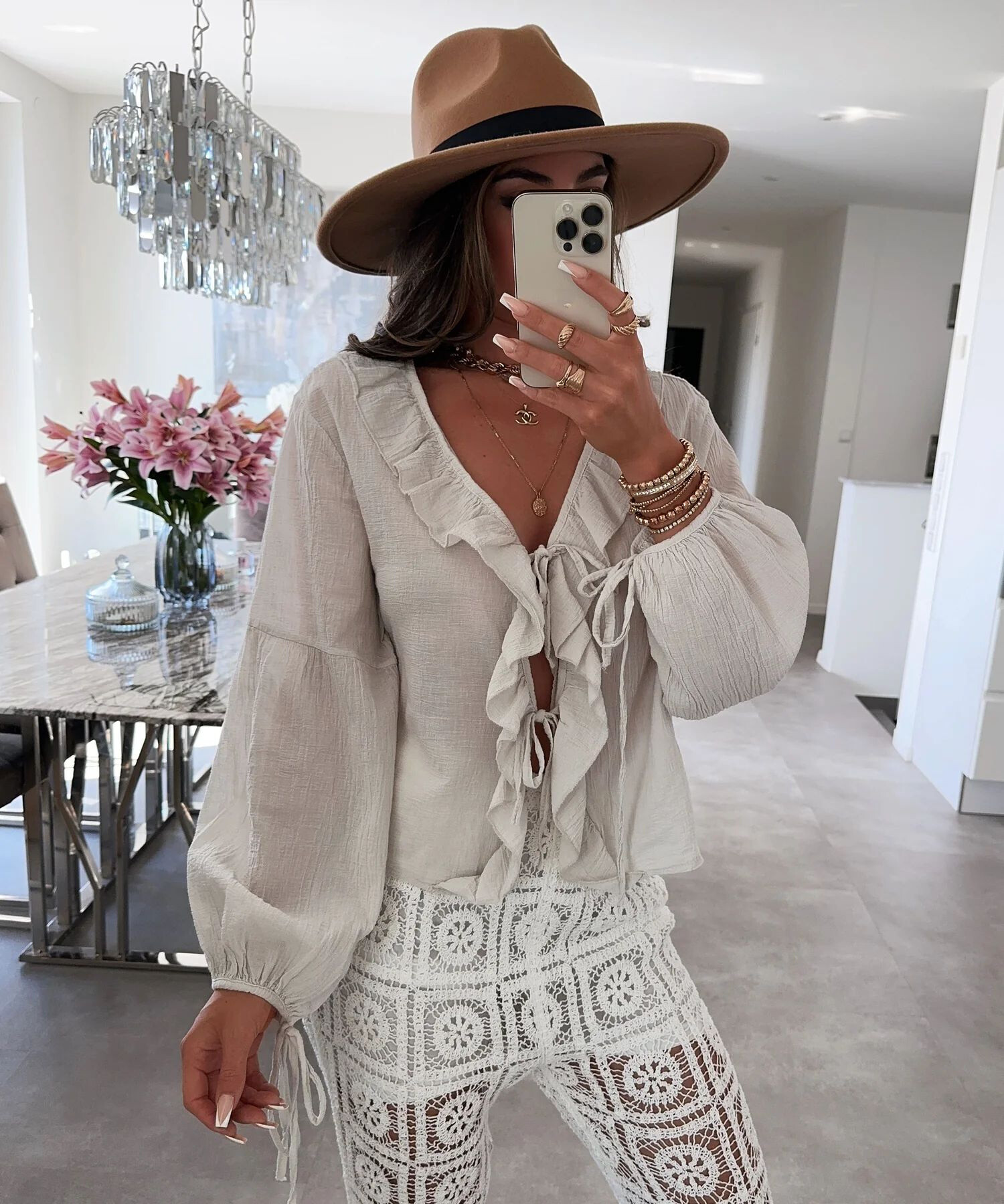Grossiste ESTEE - chemisier en coton