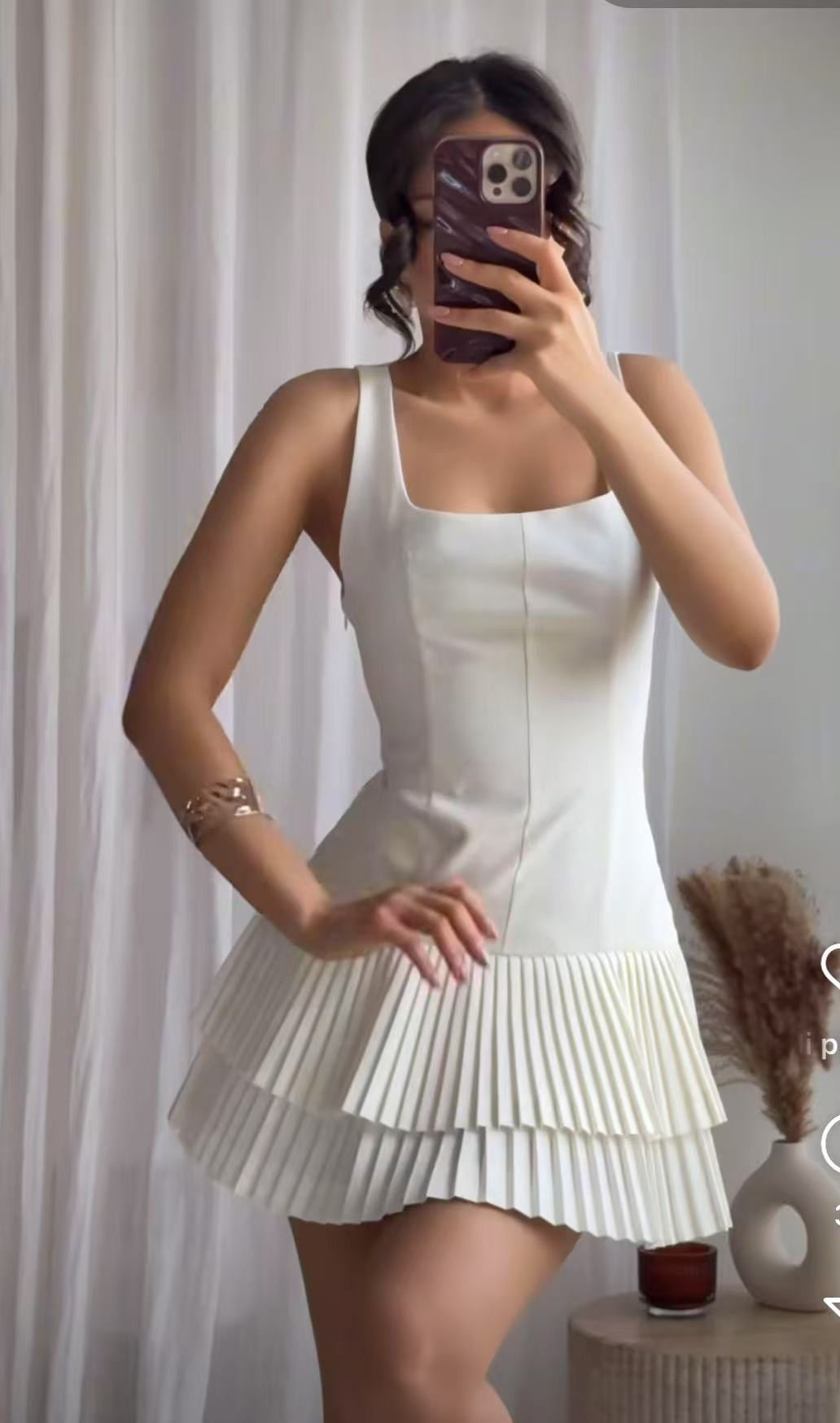 Wholesaler ESTEE - Jumpsuit with pleated tank top skirt