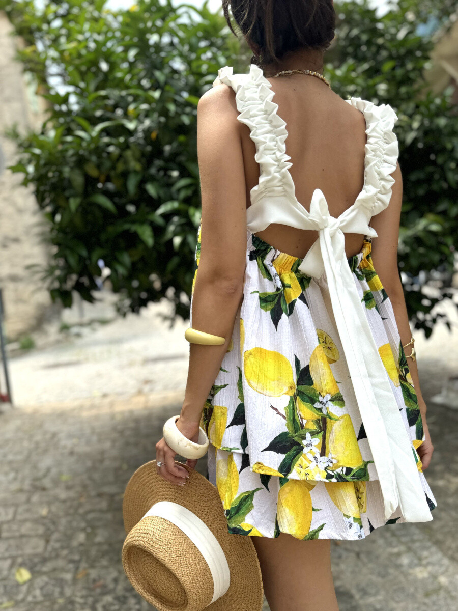 Wholesaler ESTEE - VISCOSE PRINT LEMON SUIT