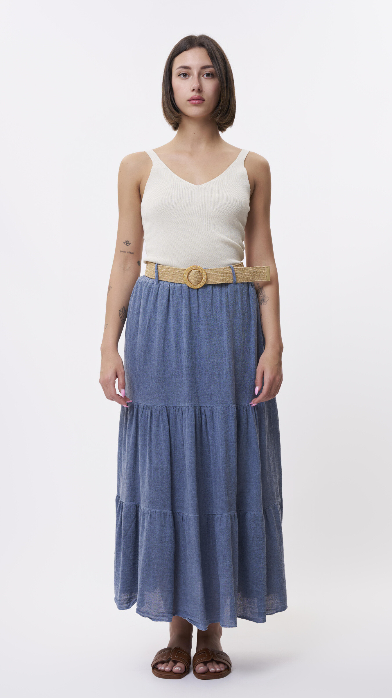 Grossista ESTEE - gonna vintage con cintura