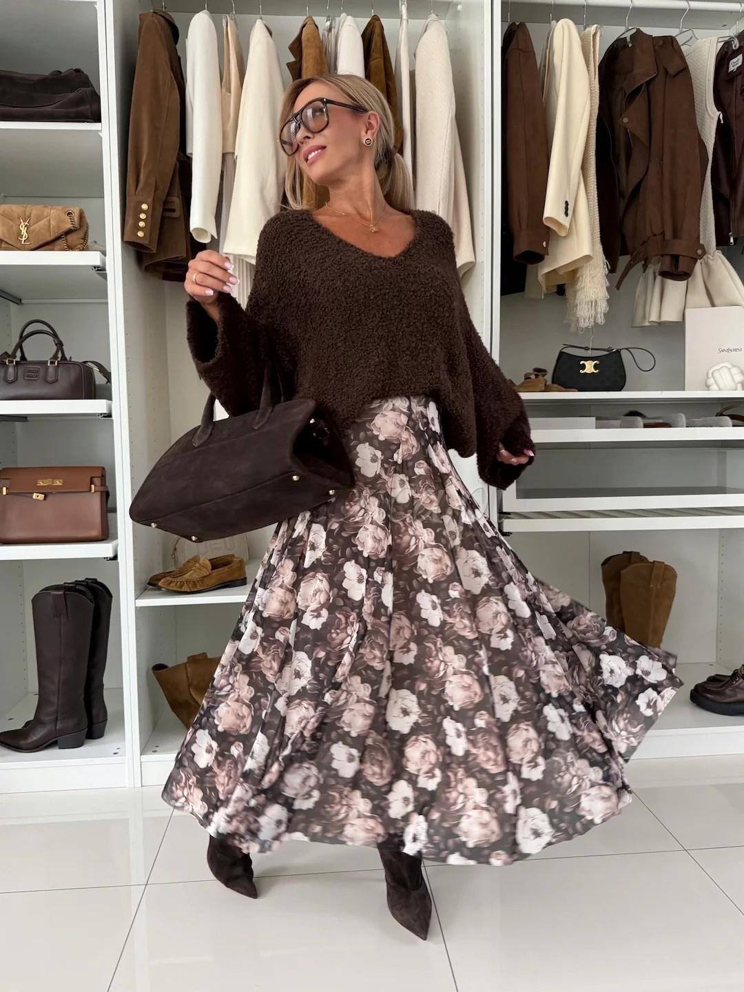 Grossiste ESTEE - GONNA VINTAGE ABBINARE MAGLIONE