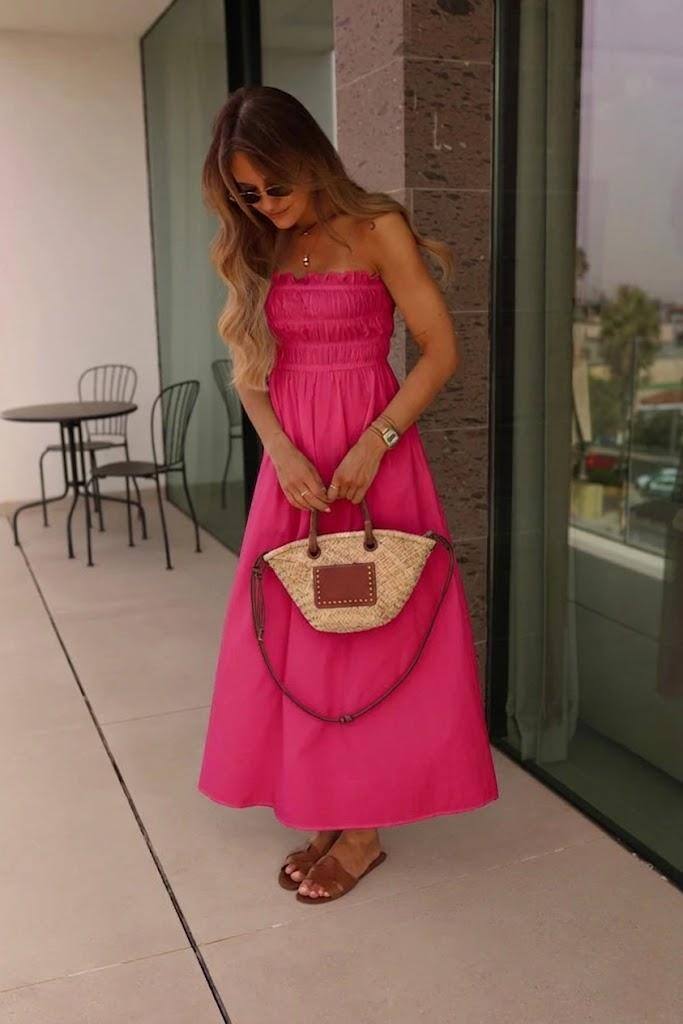Wholesaler ESTEE - VISCOSE DRESS WITH 2 POCKETS
