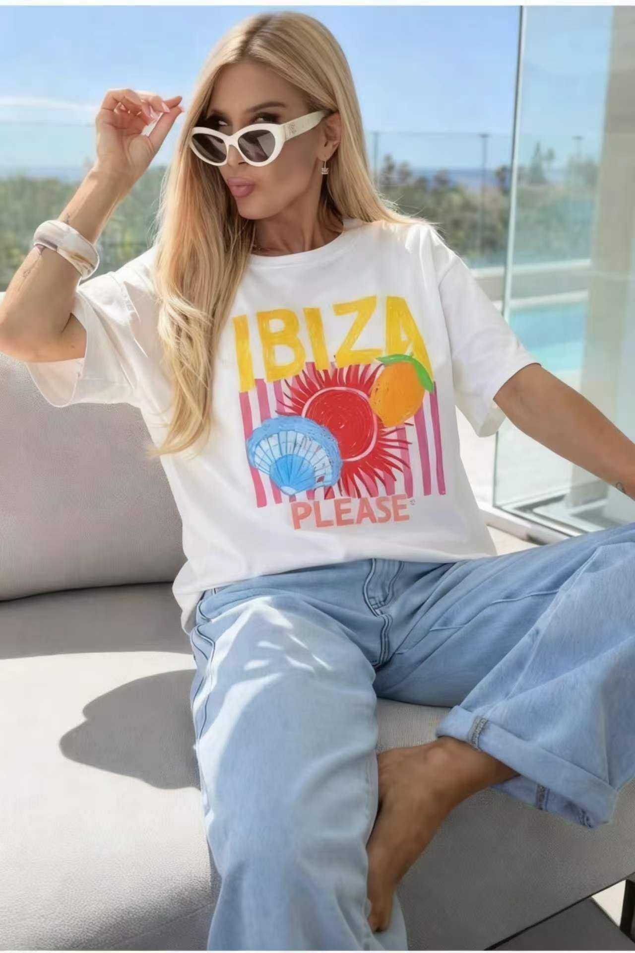 Grossista ESTEE - T-shirt in cotone stampato alla moda di alta qualità
