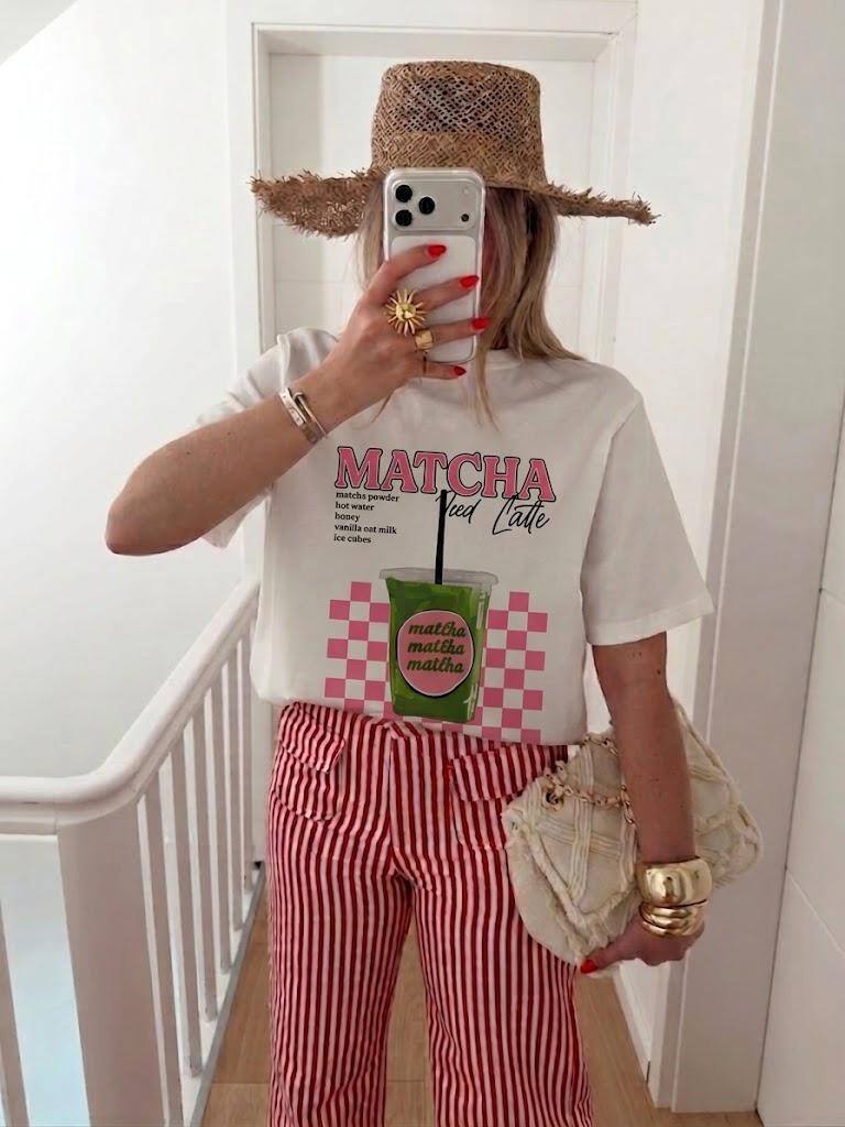 Wholesaler ESTEE - MATCHA COTTON T-SHIRT