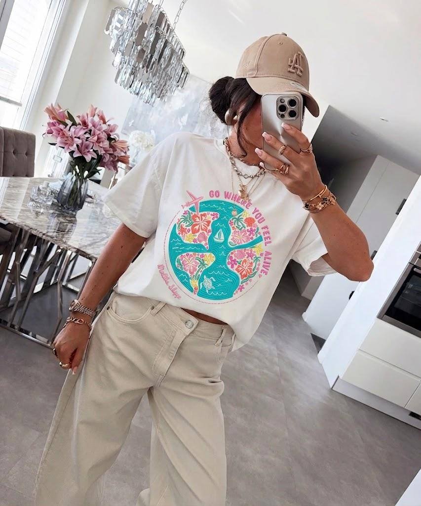 Wholesaler ESTEE - WORLD TRAVEL COTTON T-SHIRT