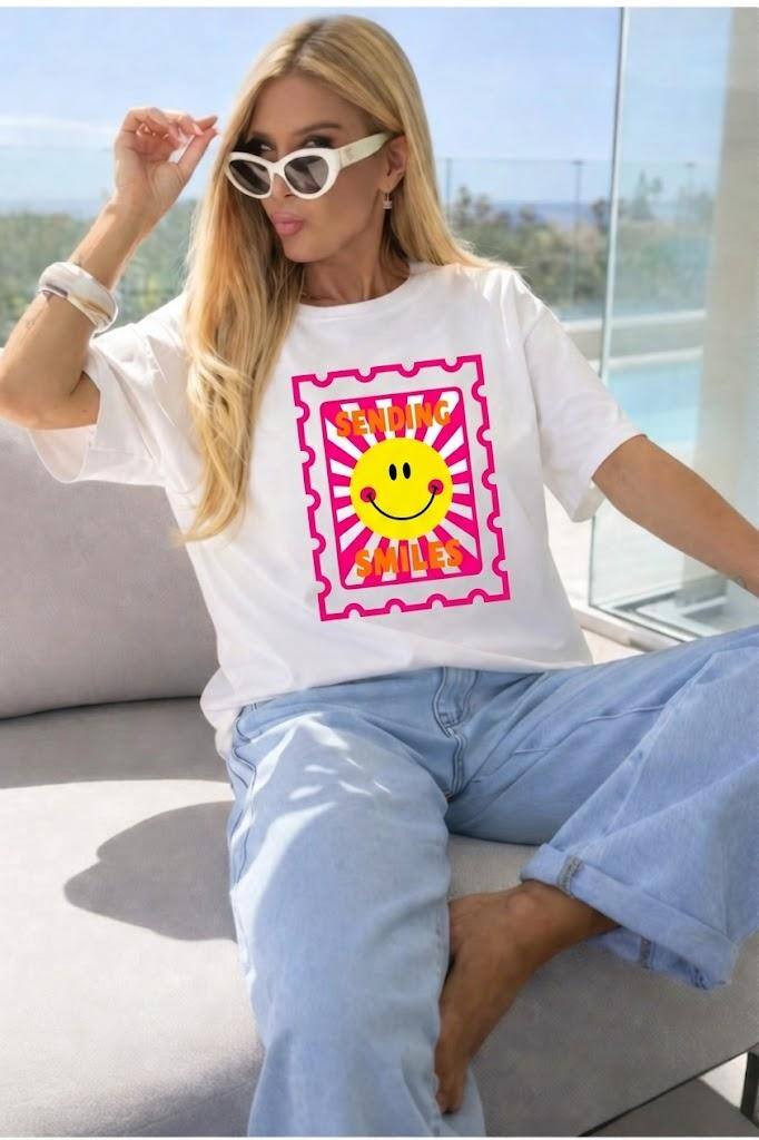 Wholesaler ESTEE - COTTON SMILE T-SHIRT