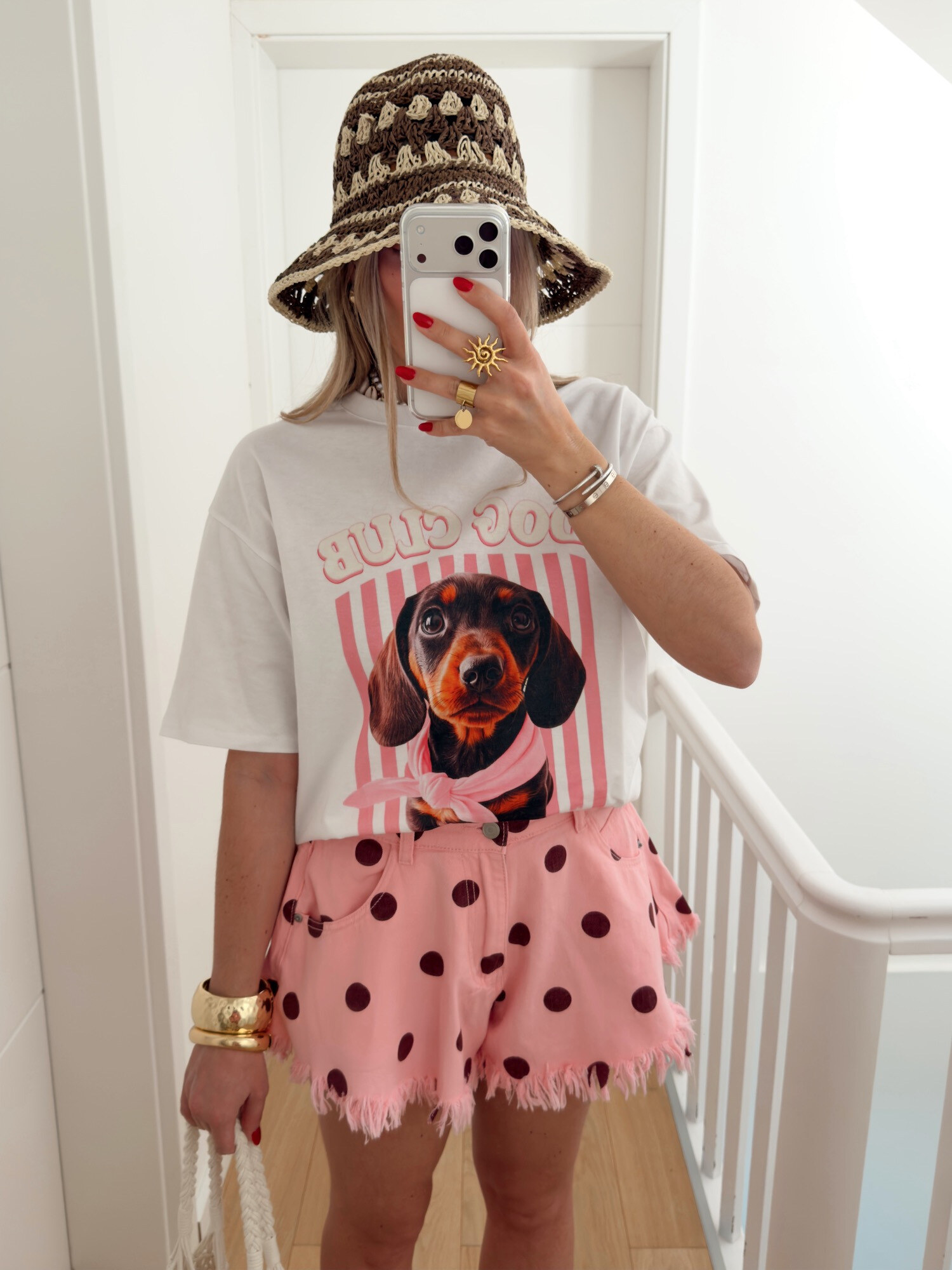 Wholesaler ESTEE - PATTERNED COTTON T-SHIRT