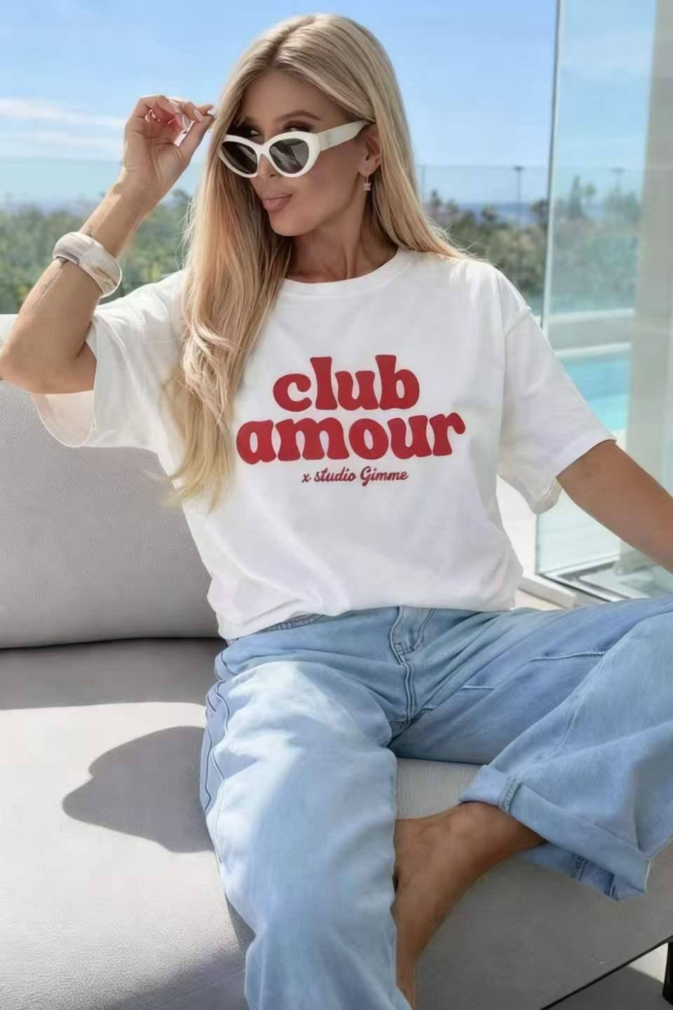 Grossista ESTEE - T-shirt in cotone stampato alla moda di alta qualità